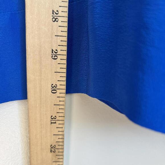 IRO Size 36 EU 4 / 6 US Cobalt Blue Long Sleeve Cutout Mini Dress Lagenlook BOHO - Picture 8 of 14